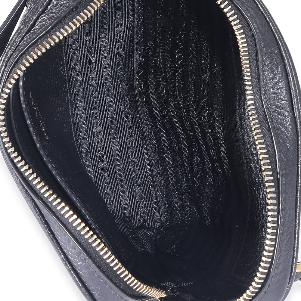 Prada Black Vitello Daino Convertible Belt Bag - Picture 8 of 8